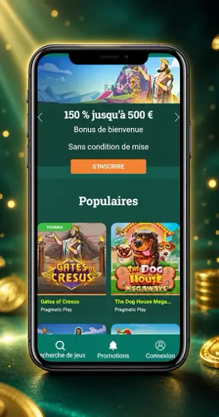Application mobile Crésus Casino