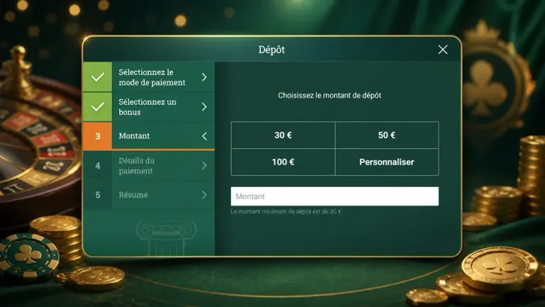 Paiements Crésus Casino